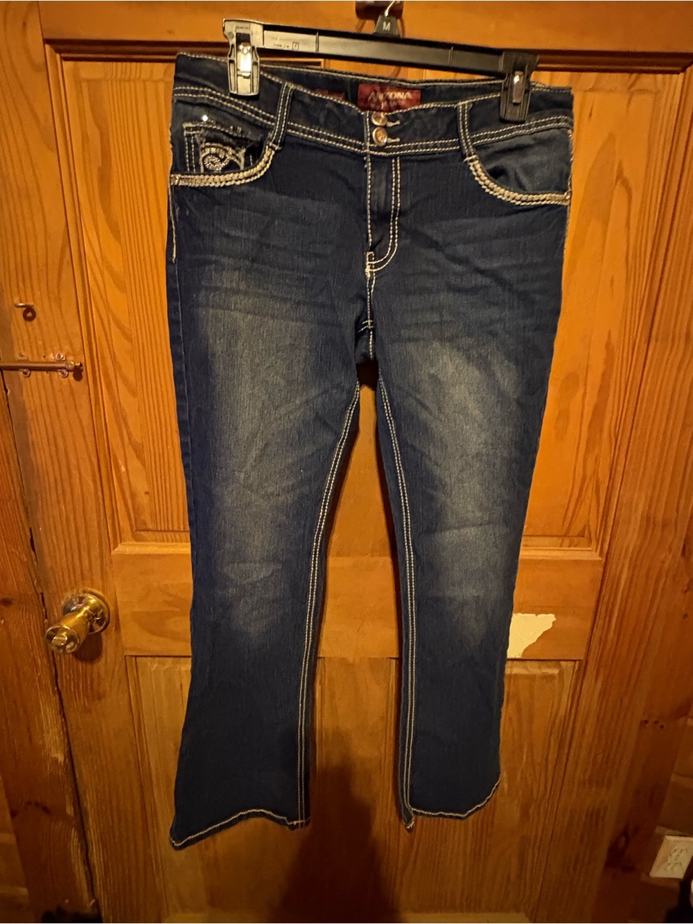 Arizona Jean Company Straight Leg Jeans in Dark Blue